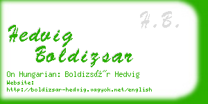 hedvig boldizsar business card